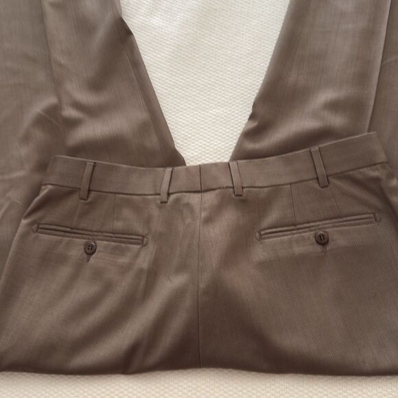 Zanella Handcrafted  Satorial  Mens Trousers in Brown. Size 36. Made in Italy. - Picture 3 of 9